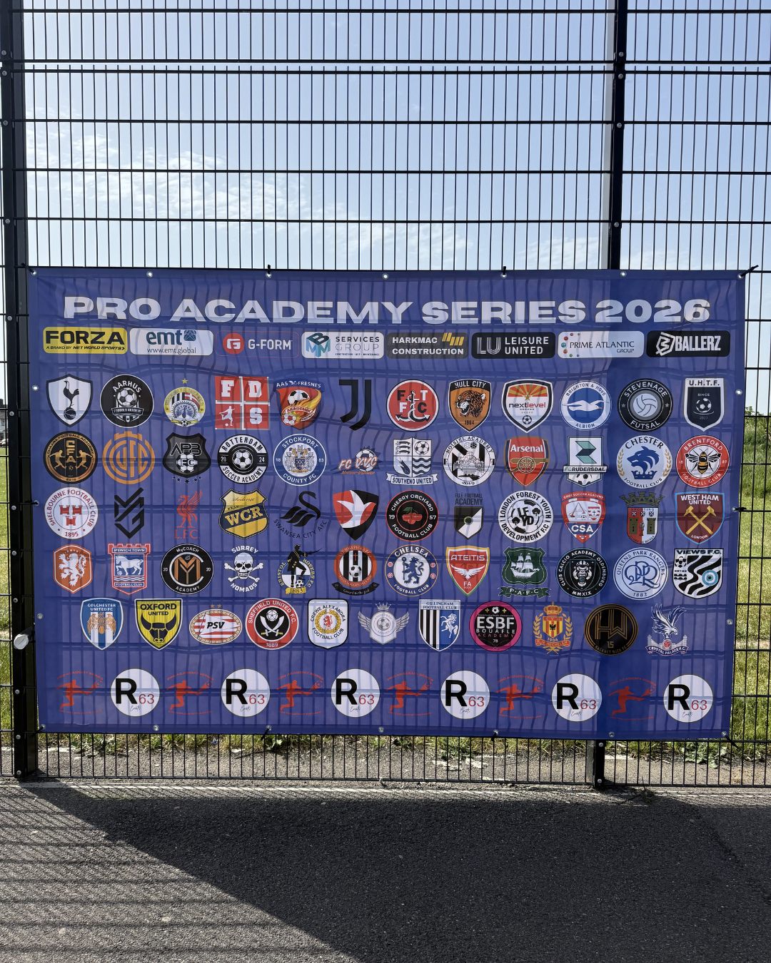 過去大会Pro Academy Series 2026の参加クラブバナー